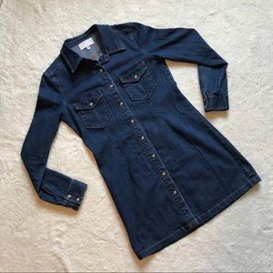 Kendall and Kylie Long Sleeve Denim Dress